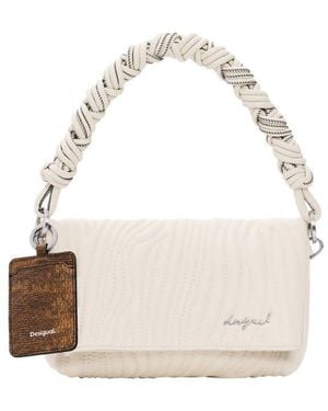 Desigual Medium Embossed Bag - White