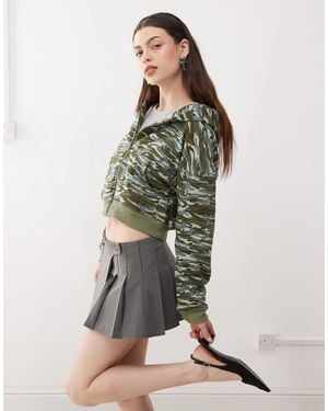 Motel Yukadi Zip Through Hoodie - Grey