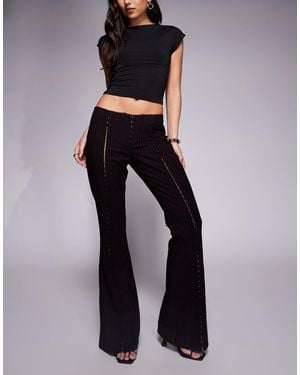 I.AM.GIA Ronan Low Rise Hook And Eye Split Front Flared Pants