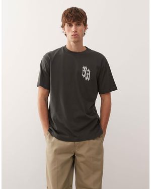 RVCA Double trouble - t-shirt à manches courtes - pirate - Marron