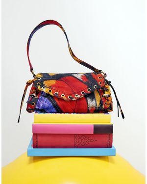 Desigual Medium Printed Bag - Red