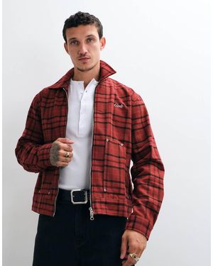 Colt MCR Colt Chaqueta Harrington De Mezcla De Lana Con Doble Cremallera A - Rojo