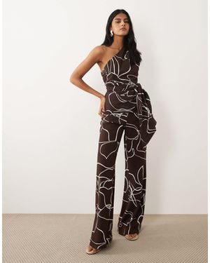 Mango Lauren Straight Trouser Co-Ord - Natural