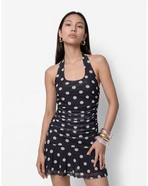 Noisy May Halterneck Mini Dress - Blue