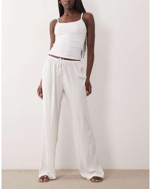Cotton On Sleep Wash Satin Wide Leg Trouser - Pink