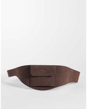 ASOS Side Pocket Hip Belt - Brown