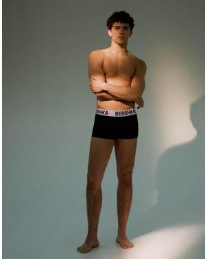 Bershka Confezione Da 3 Boxer Con Fascia - Verde