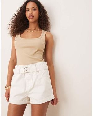 Glamorous Knitted Shorts - Natural