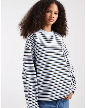 JJXX – langärmliges, kastiges sweatshirt - Blau
