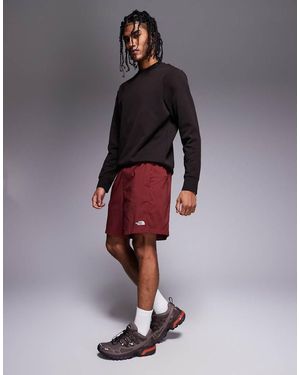The North Face Class V Pathfinder Belted Logo Shorts - Red