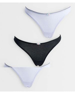 Cotton On 3-pack Rosette Thongs - White