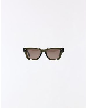 Bershka Clear Frame Sunglasses - White