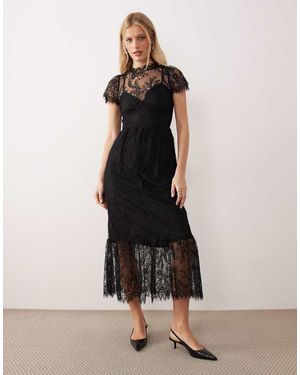 Lovedrobe Lace Midaxi Dess - Black