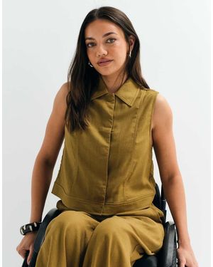 ASOS Asos Adaptive Casual Waistcoat - Green