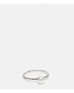 Kingsley Ryan Sterling Silver Pearl Ring - White