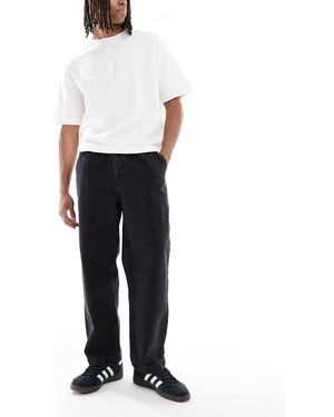ASOS Vaqueros Tapered Holgados En Negro Desgastado De - Blanco