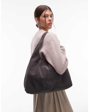 & Other Stories Large Suede Leather Tote Bag - White