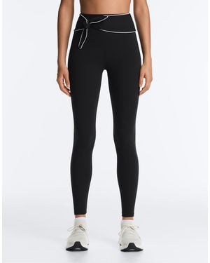 Oysho Comfortlux High-rise Ankle-length leggings With Bow - Blue