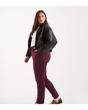 ONLY Straight Leg Trousers - Red