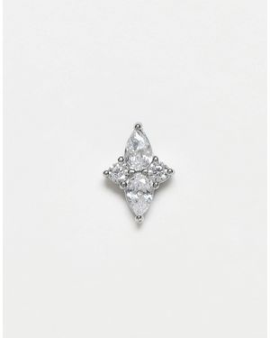 Kingsley Ryan Gem Set Diamond Shape Labret Piercing - White