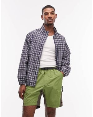 Gramicci Nylon Block Slim Fit Shorts - Green