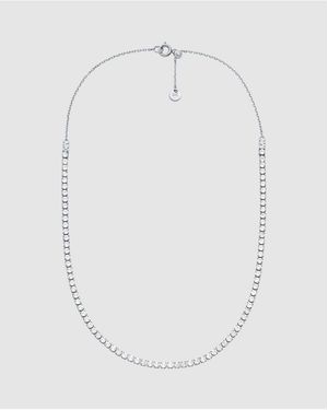 Michael Kors Tennis Necklace - White