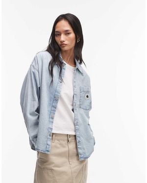 Carhartt Alta Long Sleeve Denim Shirt - Blue