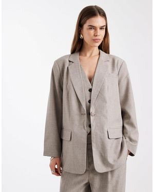 ONLY Oversized Tailored Blazer Co-Ord - Brown