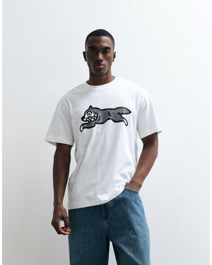 ICECREAM Diamonte Running Dog T-shirt - White