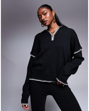 Kaiia – oversize-pullover - Blau
