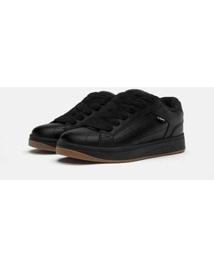 Pull&Bear Chunky Skate Trainers - Black