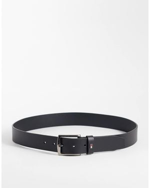 Tommy Hilfiger Ceinture en cuir denton e - Gris
