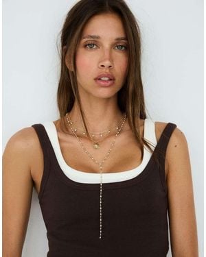 Bershka Confezione Da 3 Collane Con Ciondolo - Nero