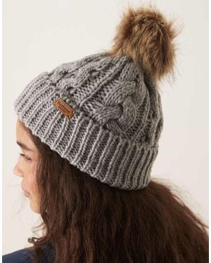 Barbour Penshaw Beanie Hat - Brown