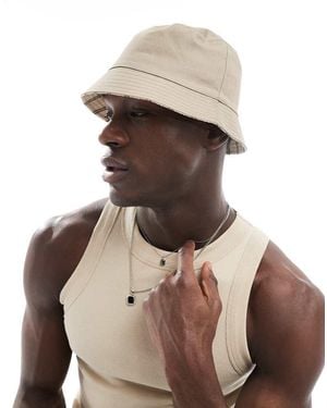 ASOS Bucket Hat Met Streep - Bruin