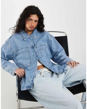ONLY Boxy Denim Shirt - Blue
