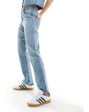 ASOS – bequeme straight jeans - Blau