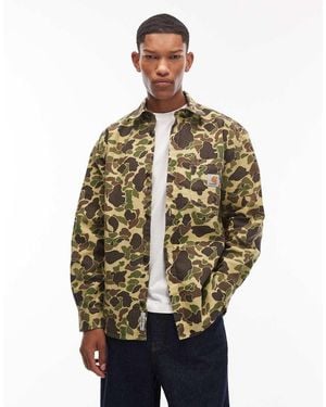 Carhartt Duck Long Sleeve Camo Shirt - Metallic