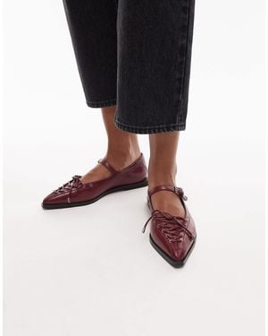 Bronx Laur-Ynn Tie Detail Ballet Flat - Black