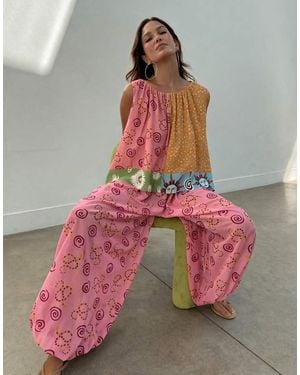 Never Fully Dressed Balloon Trouser Co-Ord - Pink