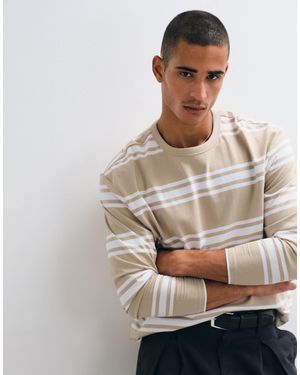 Threadbare Langärmliges gestreiftes t-shirt - Grau