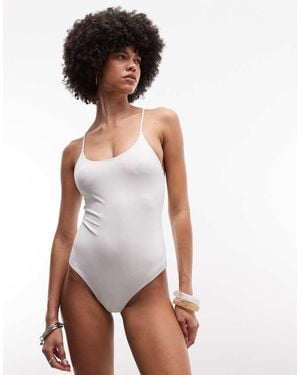 Weekday Badpak Met Gekruiste Lage Rug - Wit