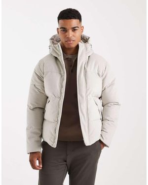 Only & Sons Hooded Puffer - Natural