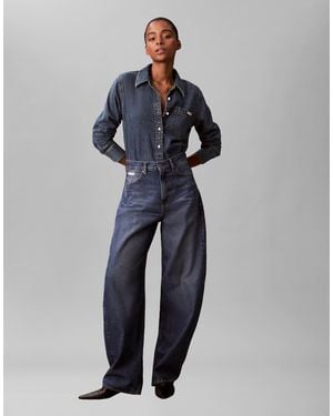 Calvin Klein Extreme Barrel Jeans - Blue