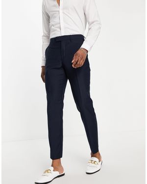French Connection – schmal geschnittene anzughose - Blau