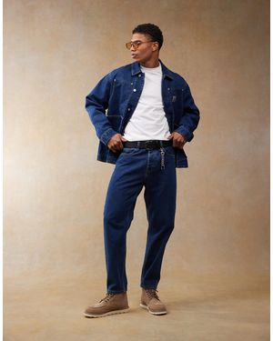 Carhartt Newel - jean décontracté fuselé - délavage moyen - Bleu