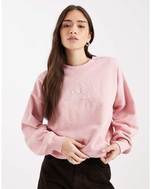 Levi's Sudadera Rosa Con Lavado Envejecido Y Estampado Gráfico De