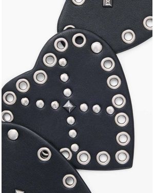 Desigual Studded Belt Hearts - White