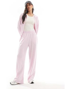 ASOS Co-Ord Waffle Joggers - Pink