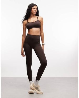 adidas Originals Adidas Training Knitted Full Length Leggings - White